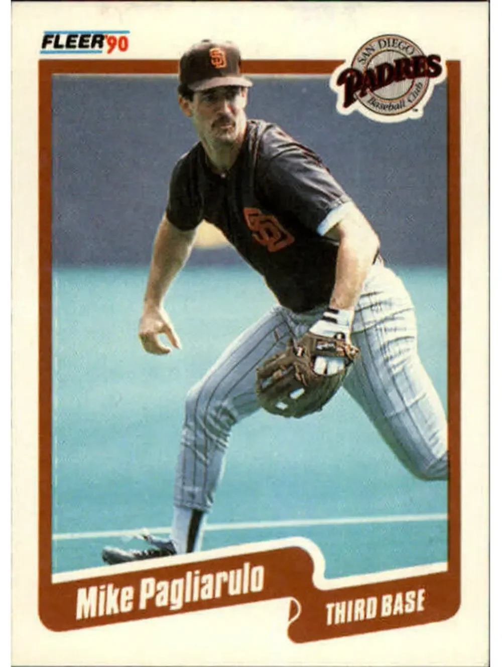 1990 Mike Pagliarulo Fleer Baseball Card #163